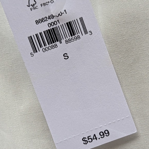 Banana Republic Puff Sleeve‎ Crop Top White S NWT - Picture 6 of 10